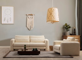 Atelier Del Sofa Lily Beige - Sofá de 3 plazas